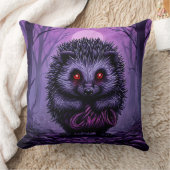 森のミステリアスなハリネズミ不気味たち クッション (ブランケット)