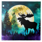 森のムース満月 タイル (正面)