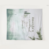 森のモスミストミーティング ブライダルシャワー タペストリー (正面(横))