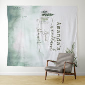 森のモスミストミーディング シャワー タペストリー (インサイチュ(横))