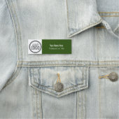 森のモダングリーンカラーブロックプロフェッショナル 名札 (インサイチュ)