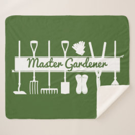 森のモダン緑のマスター庭師 シェルパブランケット