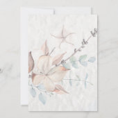 森のユニコーン バーチャルベビーシャワー シルバー 招待状 (裏面)