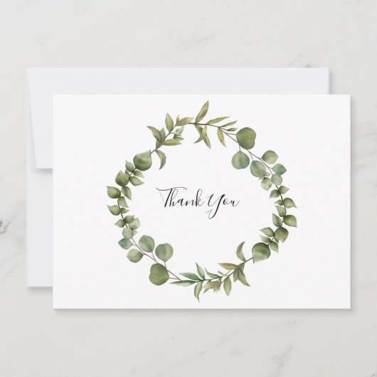 森のユーカリグリーン　サンキュー サンキューカード (正面)