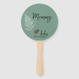 森のラディバグズグリーンベビーシャワー ハンドファン