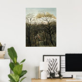 森のランデブー - アンリ・ルソー 美術 ポスター (ホームオフィス)