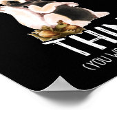 森のリスおもしろいクの動物だ ポスター (角)