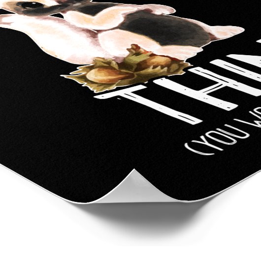 森のリスおもしろいクの動物だ ポスター (角)