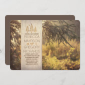 森のリハ素朴ーサルディナー 招待状 (正面/裏面)