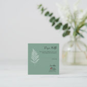 森のレディバグズグリーンベビーシャワーオムツラッフル エンクロージャーカード (スタンド正面)