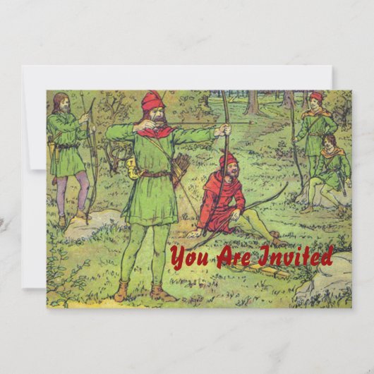 森のロビンフード 招待状 (正面)