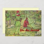 森のロビンフード 招待状 (正面/裏面)