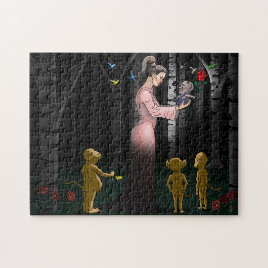 森のロマンス ジグソーパズル (横)