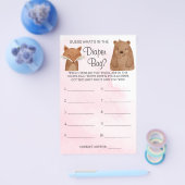 森のワンダーランド おむつバッグの中身 シャワーゲーム カード (シングル)