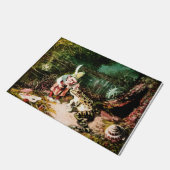 森のヴィンテージのおとぎ話の小さい老人 ドアマット (アングル)