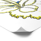 森のヴィンテージ・ホイimsical・ストーリーブック・ウェディング ポスター (角)