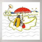 森のヴィンテージ・ホイimsical・ストーリーブック・ウェディング ポスター (正面)