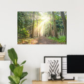 森の上からの光 ポスター (ホームオフィス)