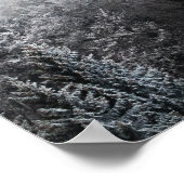 森の上に霧が凍ってい立つ ポスター (角)