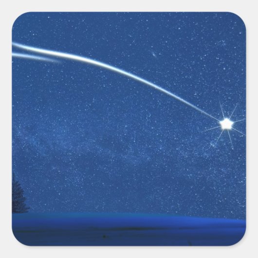 森の上の北の星 スクエアシール (正面)