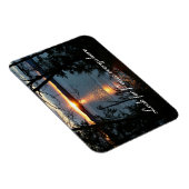 森の上の日没レイクフレキシブルマグネット マグネット (右側)