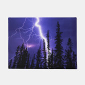 森の上の美しい雷 ドアマット (正面)
