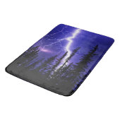 森の上の美しい雷 バスマット (アングル)