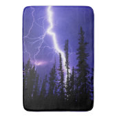 森の上の美しい雷 バスマット (正面縦)
