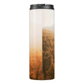 森の上の金色の太陽 タンブラー (裏面)