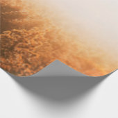 森の上の金色の太陽 ラッピングペーパー (角)