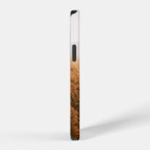 森の上の黄金の太陽 iPhoneケース (右側面)