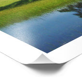 「森の不思議の国の反射」自然・デコール フォトプリント            (角)