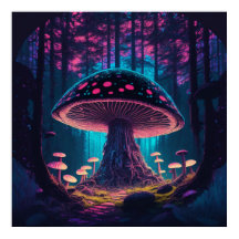 森の不気味な魔法の巨大なトースツール