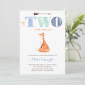 森の中だ！ワイルドキツネ第2回Birthday for Boy 招待状 (スタンド正面)