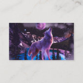 森の中でうめく灰色の狼 名刺 (裏面)