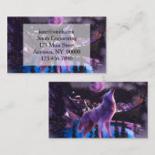 森の中でうめく灰色の狼 名刺 (正面/裏面)