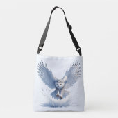 森の中でスノーフクロウ クロスボディバッグ (裏面)