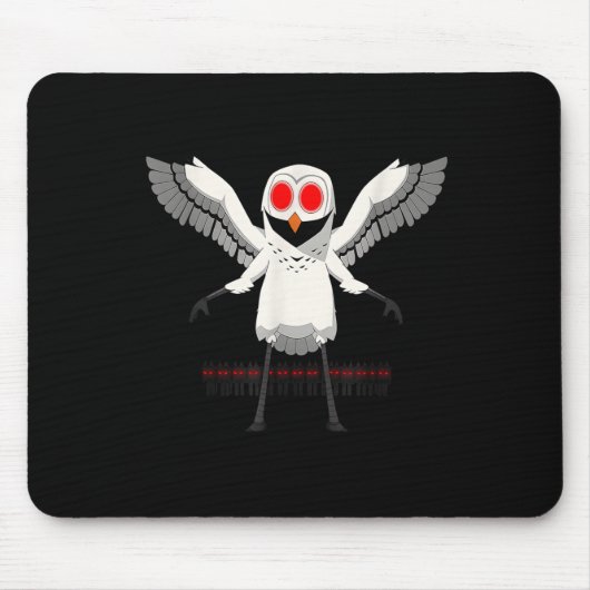 森の中でフクロウ子供99夜ハロウィーンYビデオ マウスパッド (正面)