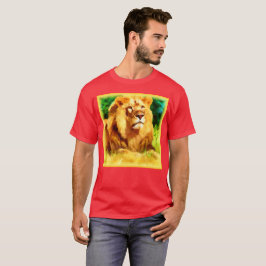 森の中でライオンの王。買今 Tシャツ