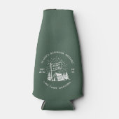森の中でレトロな独身パーティー・ウィークエンド | 緑 ボトルクーラー (正面)