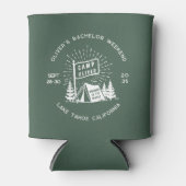 森の中でレトロな独身パーティー・ウィークエンド | 緑 缶クーラー (正面)