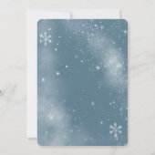 森の中で動物の赤ちゃん（青） 招待状 (裏面)