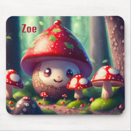 森の中で可愛いトートゥールさん、幸運を祈る マウスパッド