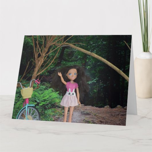 森の中で妹と会う カード (正面)