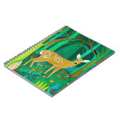 森の中で子鹿が見つかったファンタジー ノートブック (左側)