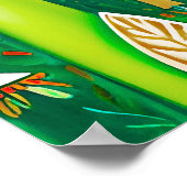 森の中で子鹿が見つかったファンタジー ポスター (角)