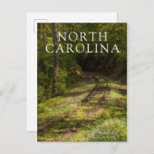 森の中で廃線になった鉄道 ポストカード (正面/裏面)