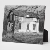 森の中で捨てられたこの家をパーソナライズ フォトプラーク (側面)