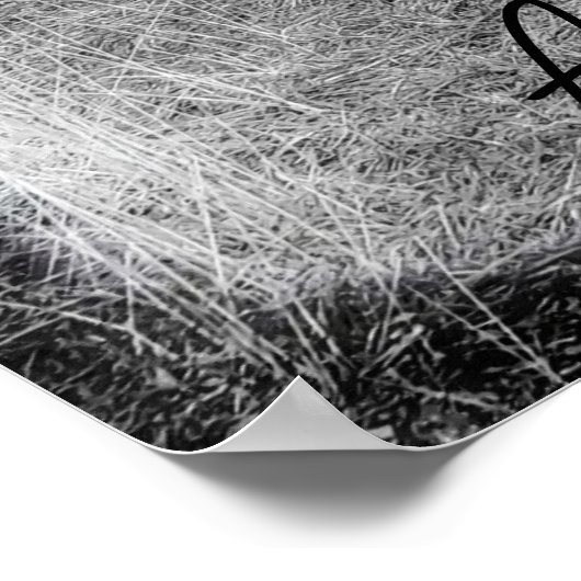 森の中で捨てられたこの家をパーソナライズ ポスター (角)