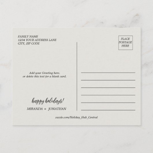 森の中で最も素晴らしい時期だ シーズンポストカード (裏面)